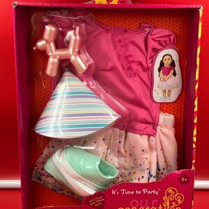 Our Generation It's Time to Party Celebration Outfit for 18" Dolls Birthday Hat